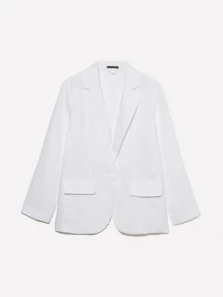 Blazer bianco 100% lino