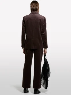 Blazer in velluto a costine