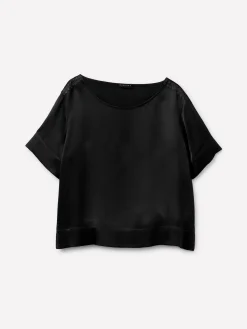 Blusa boxy fit in satin