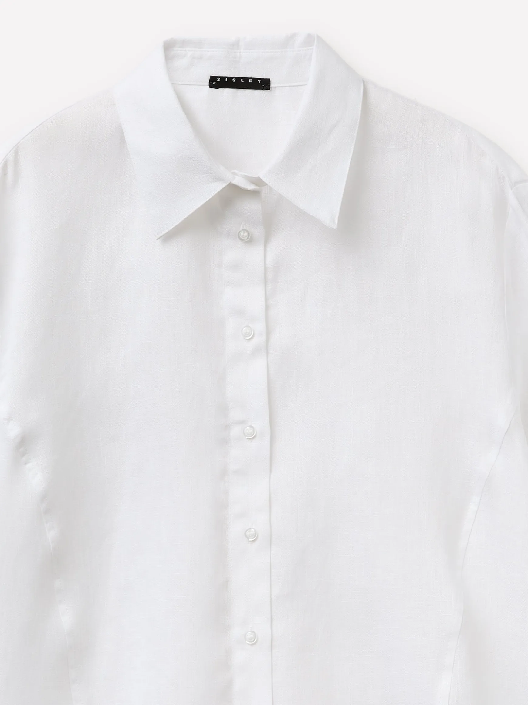 Camicia a manica corta 100% lino