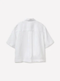 Camicia a manica corta 100% lino