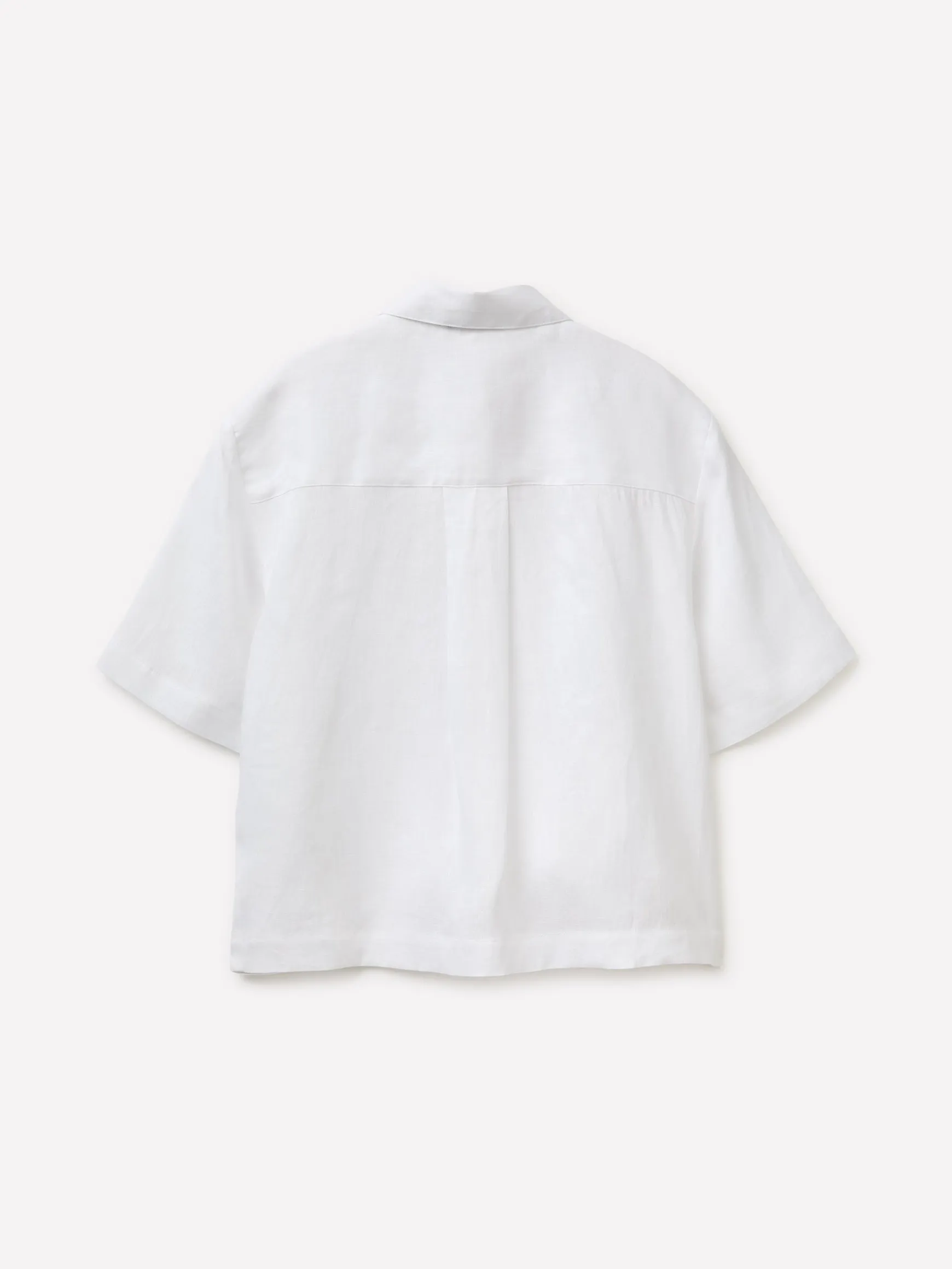 Camicia a manica corta 100% lino