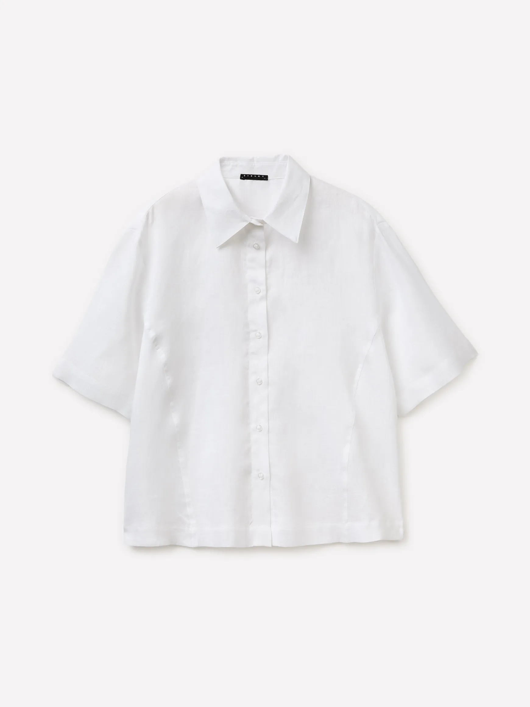 Camicia a manica corta 100% lino