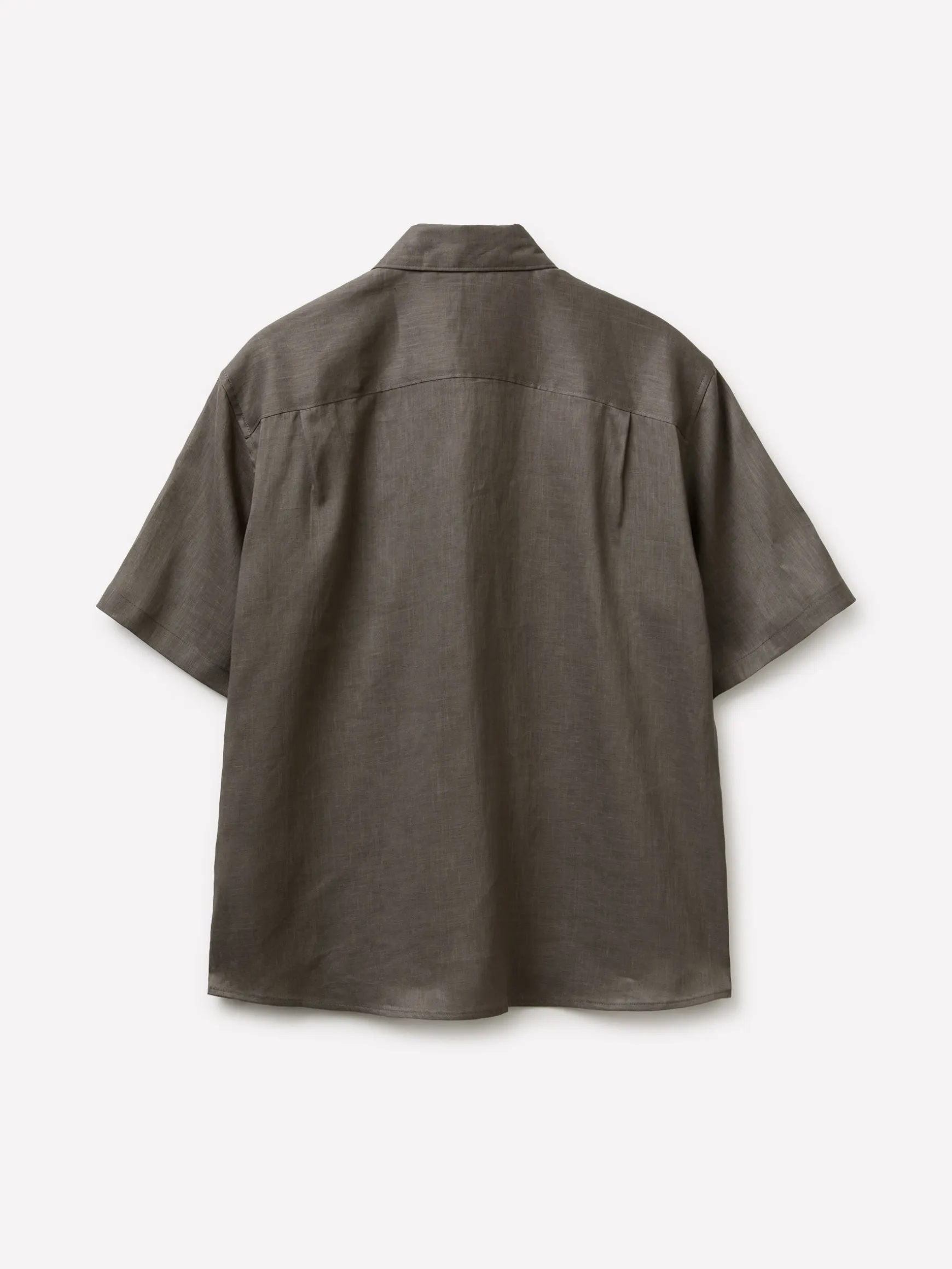 Camicia a manica corta 100% lino