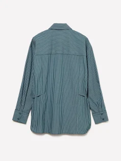 Camicia a righe con laccetti