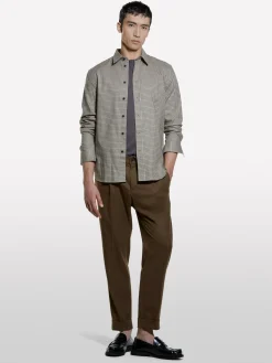 Camicia di flanella chiara