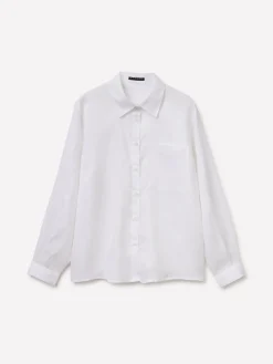 Camicia regular fit in puro lino