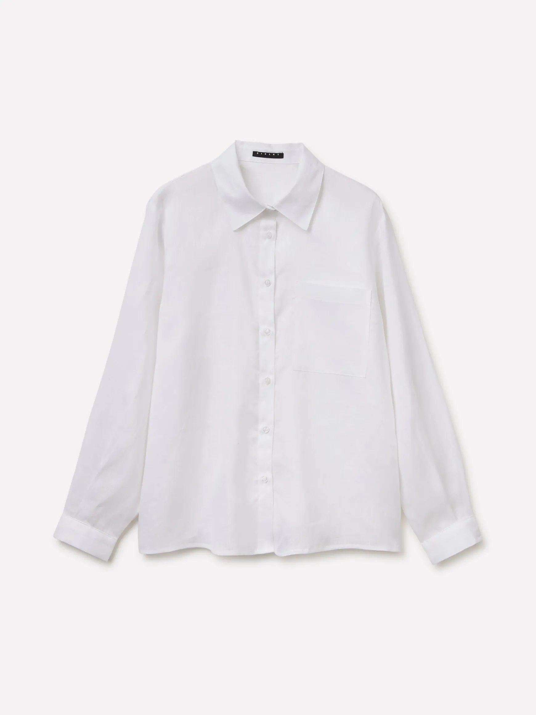 Camicia regular fit in puro lino