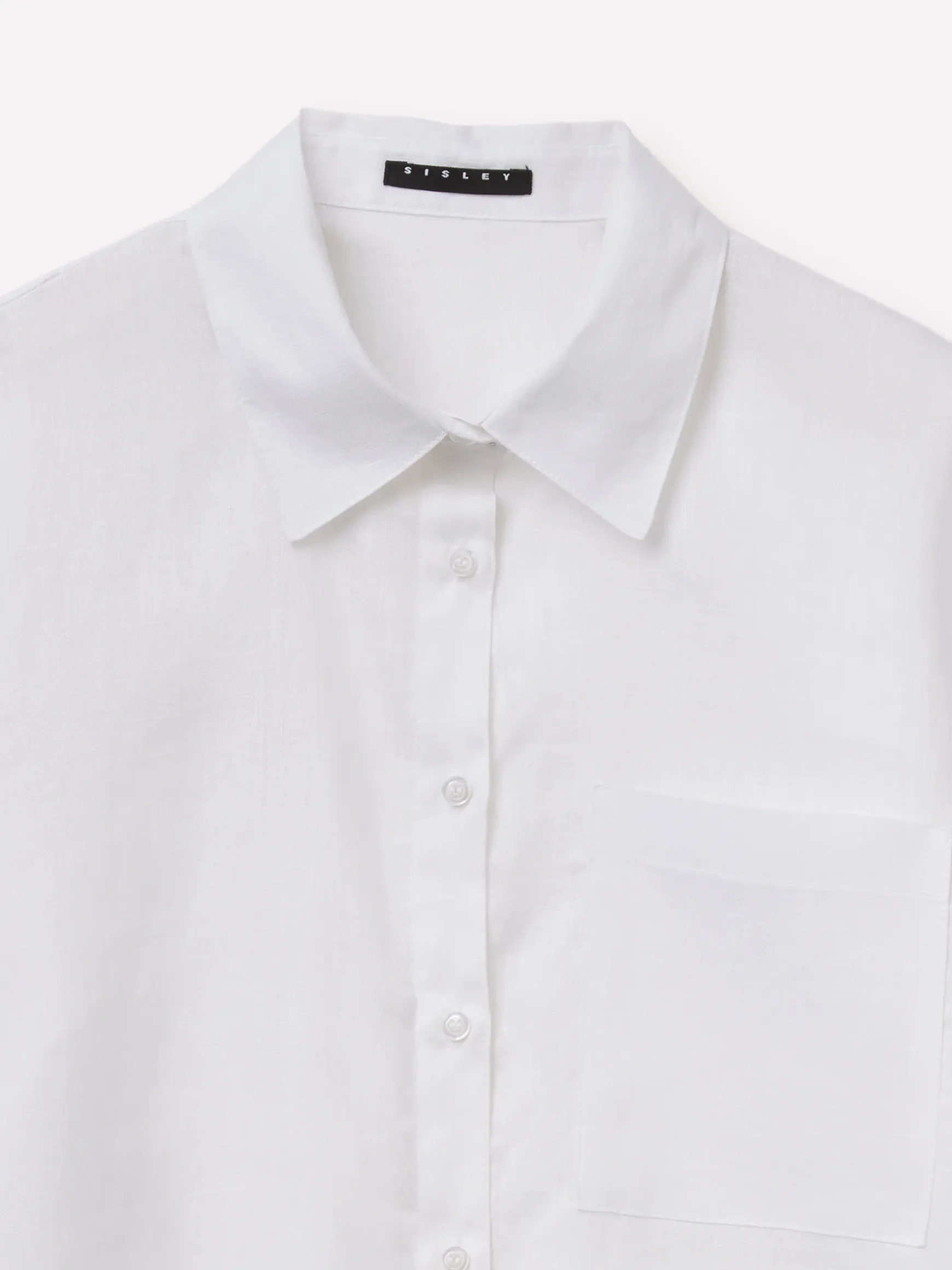 Camicia regular fit in puro lino