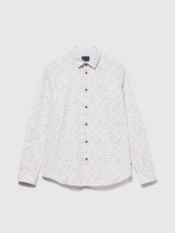 Camicia slim fit stampata