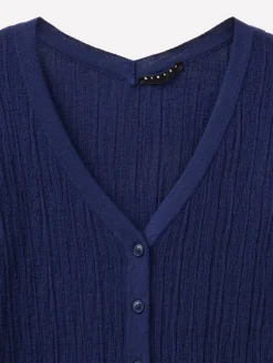 Cardigan a costine
