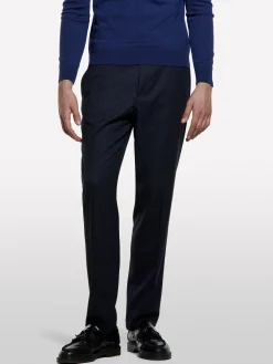 Chino slim comfort fit blu scuro