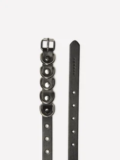 Cintura con anelli metallici