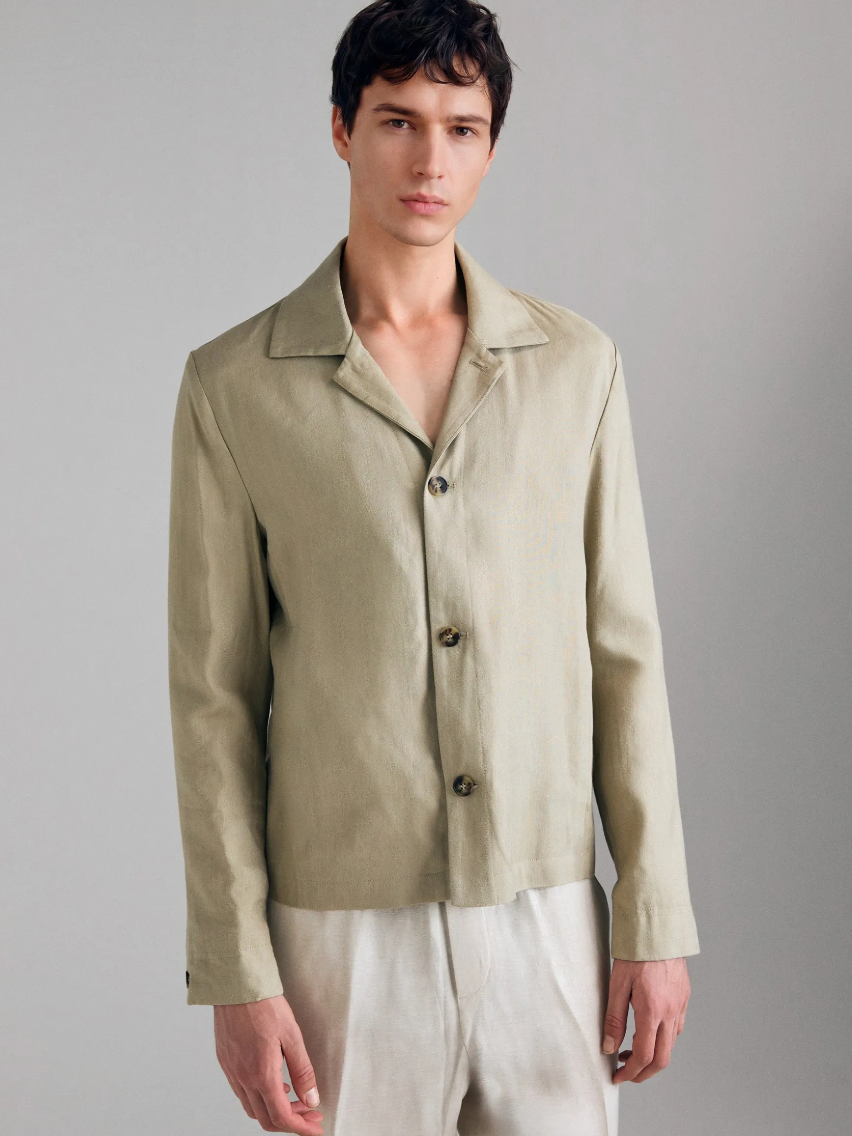 Giacca leggera in misto lino