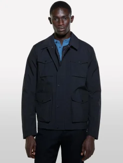 Giaccone nero con gilet imbottito