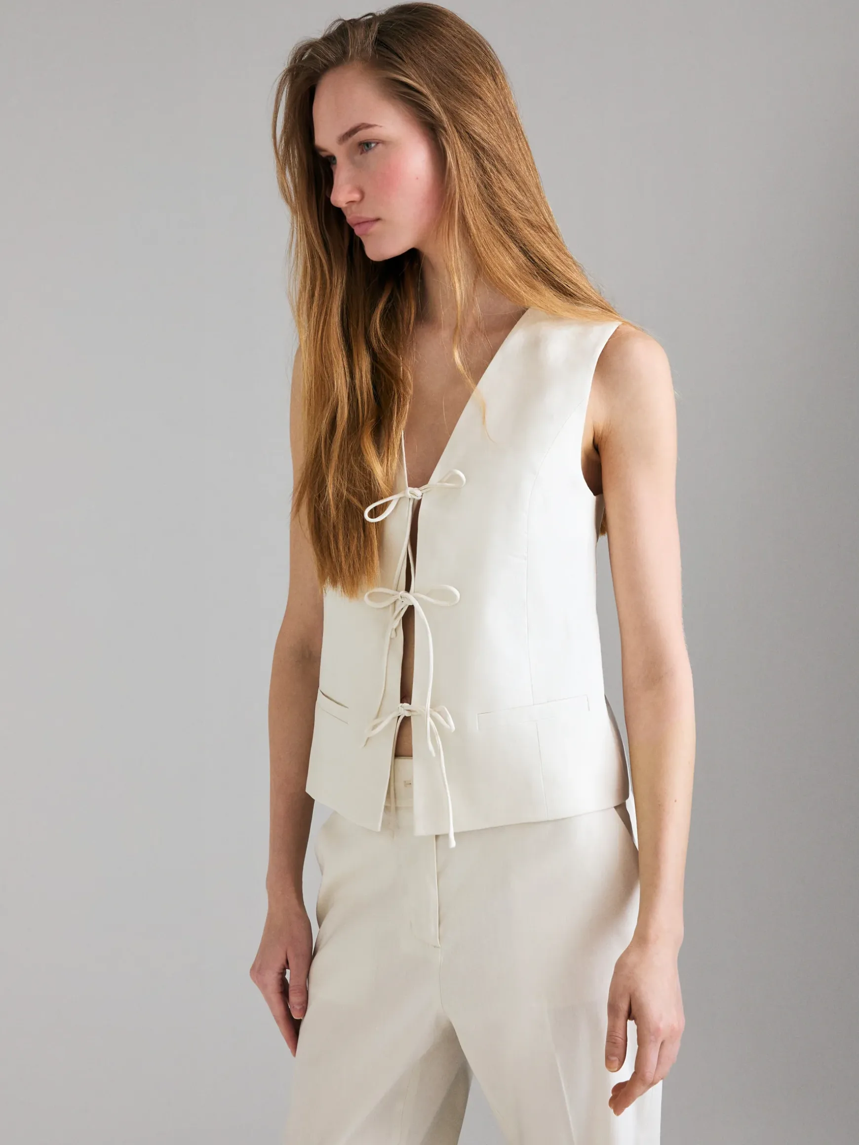 Gilet con laccetti
