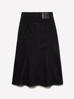 Gonna di jeans svasata nera