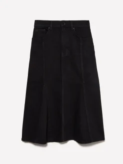 Gonna di jeans svasata nera