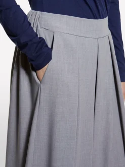 Gonna-pantalone grigia