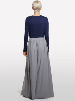 Gonna-pantalone grigia