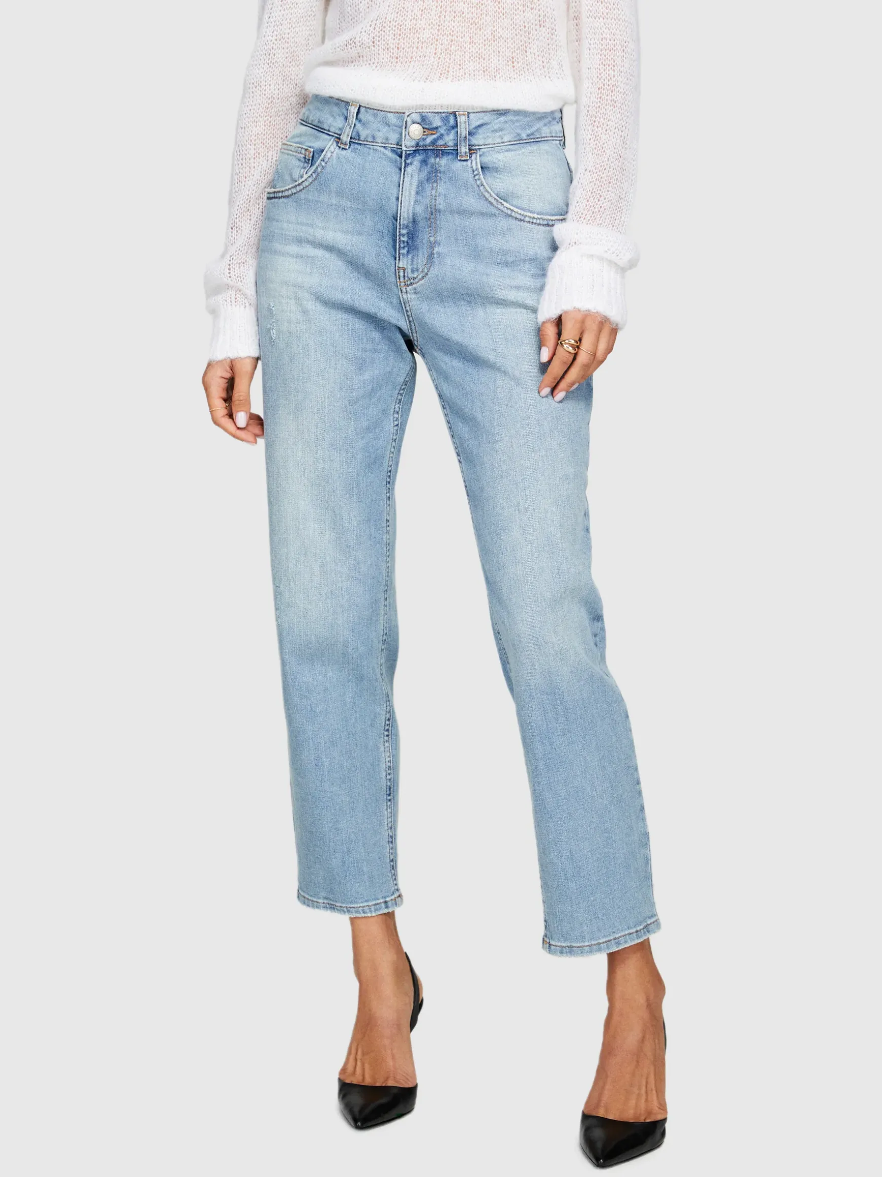 Jeans Manhattan regular fit effetto used