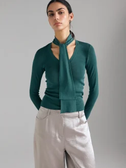 Maglia con sciarpetta