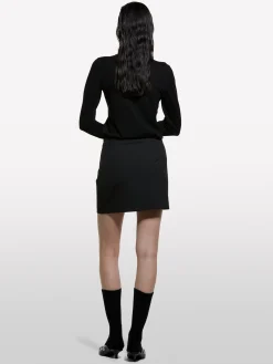 Maglia dolcevita nera regural fit
