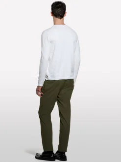 Maglia regular fit bianca con girocollo