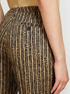 Pantaloni a sigaretta stampati