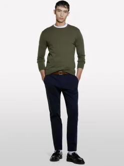 Pantaloni chino blu scuro