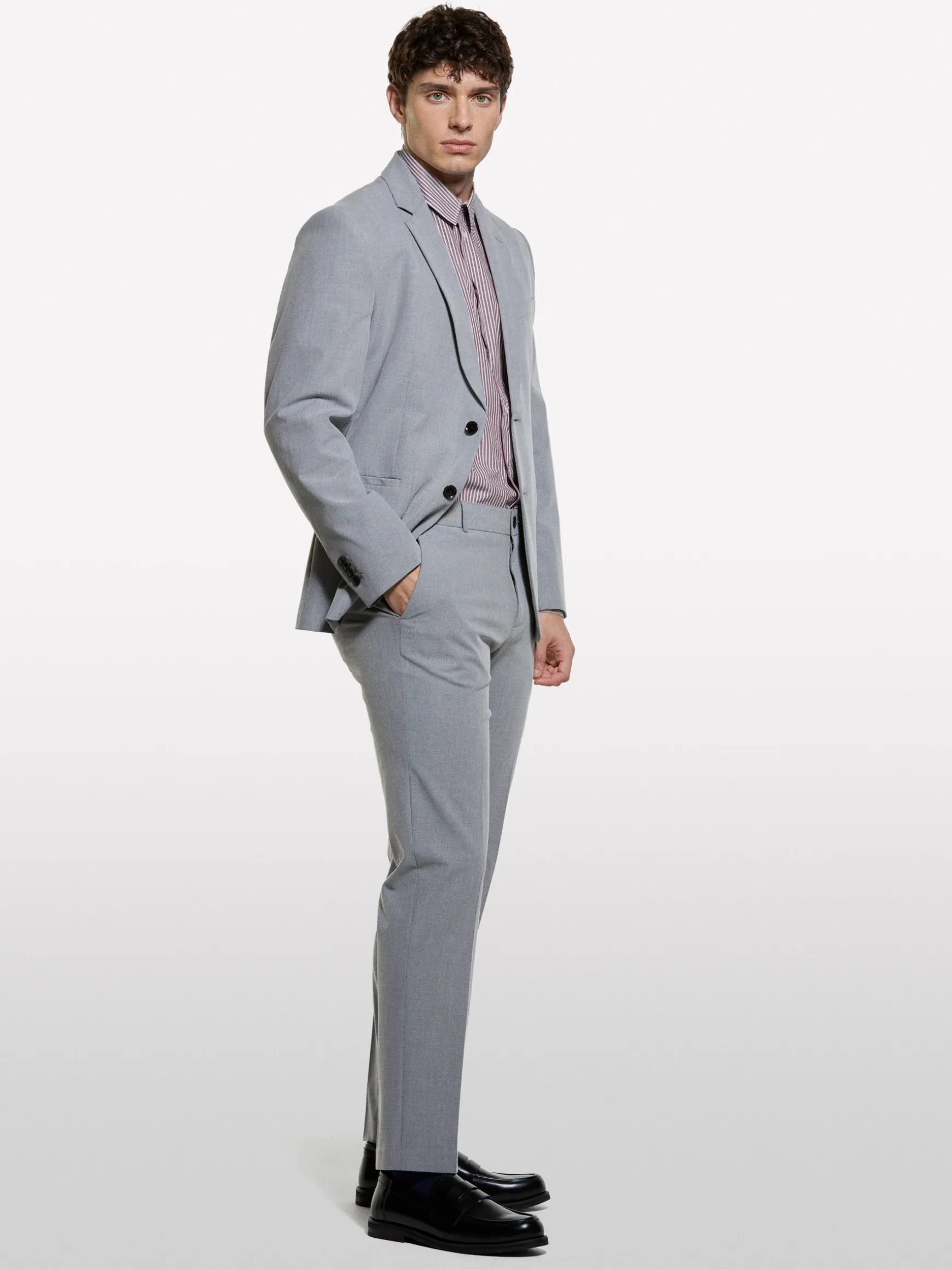 Pantaloni chino grigio chiaro