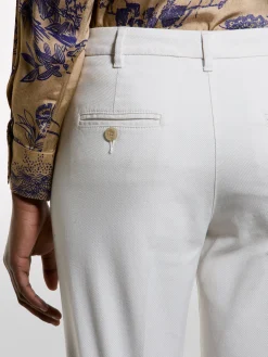 Pantaloni chino tortora a sigaretta