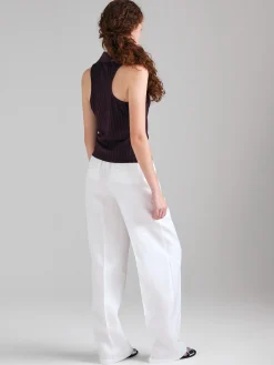 Pantaloni in puro lino
