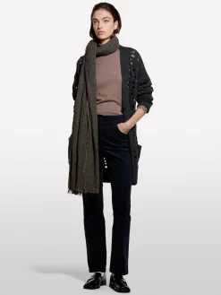 Pantaloni in velluto a costine color