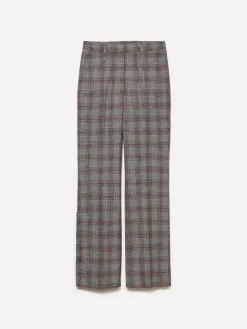 Pantaloni regular fit a quadri