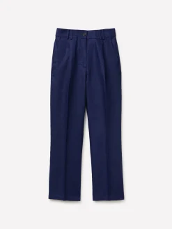 Pantaloni regular fit 100% lino