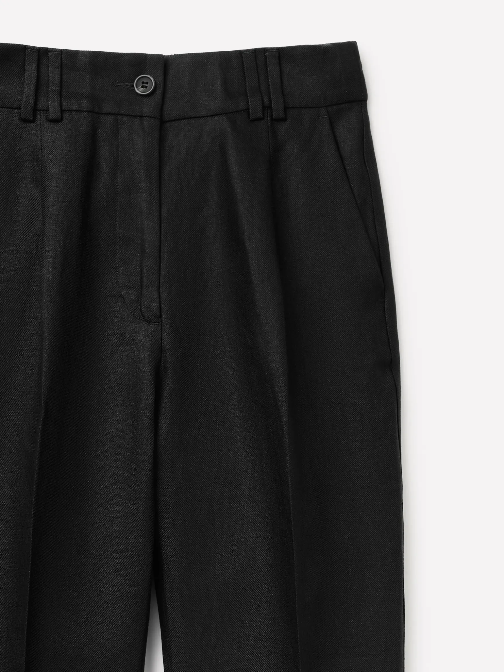 Pantaloni regular fit 100% lino