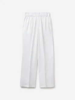 Pantaloni regular fit 100% lino