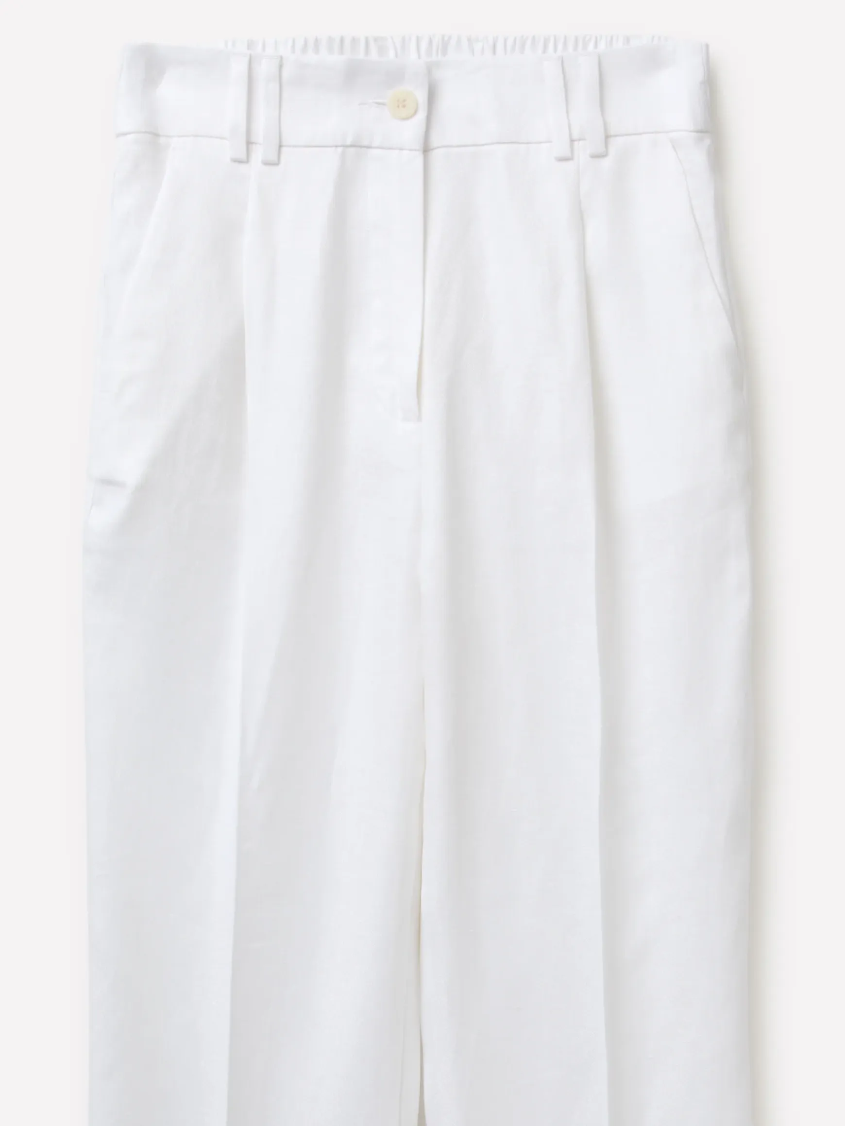 Pantaloni regular fit 100% lino