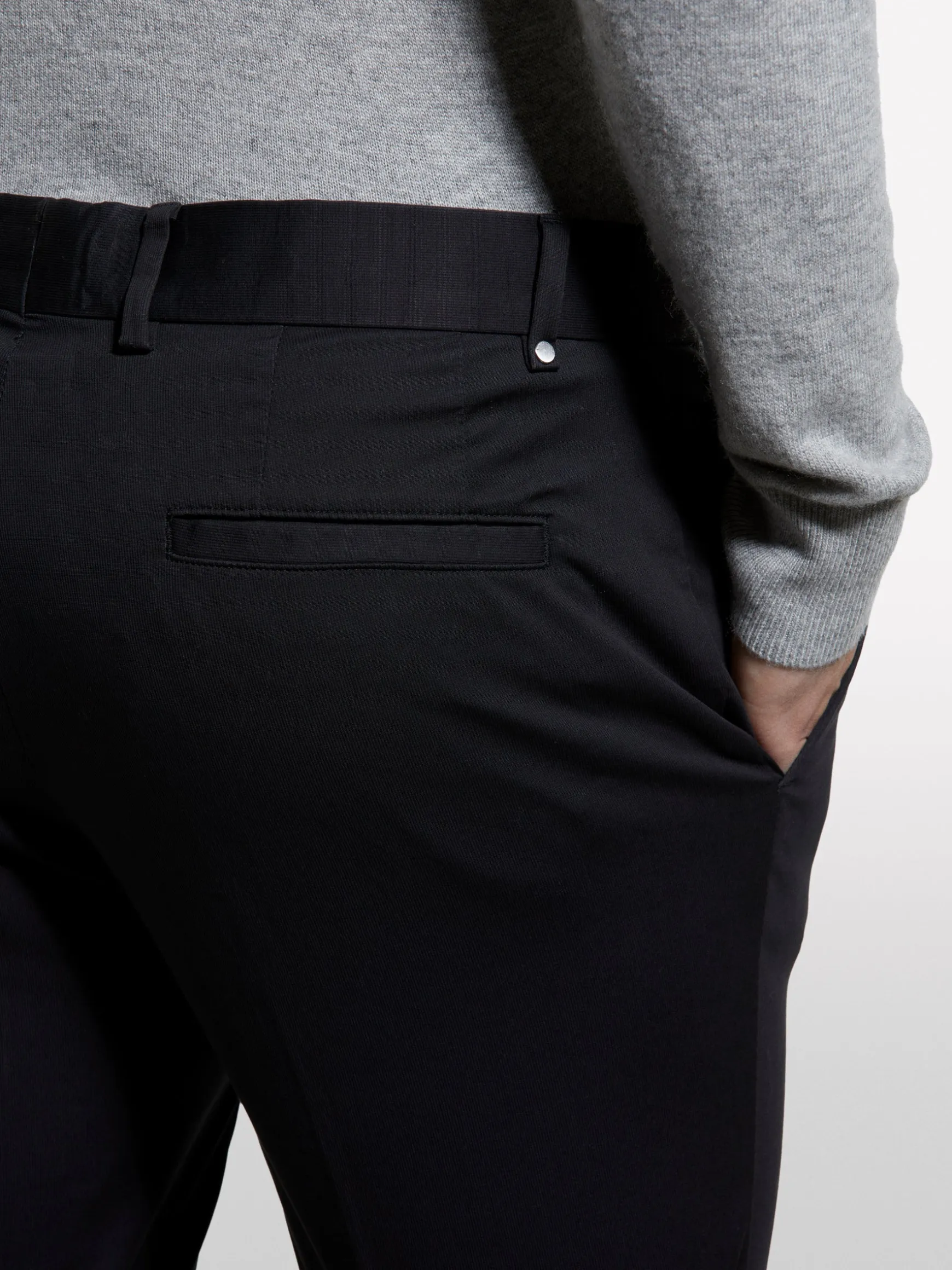 Pantaloni slim comfort fit grigio scuro