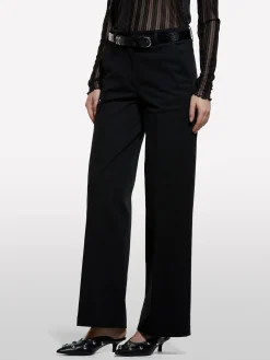 Pantaloni wide fit neri