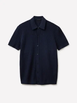 Polo in maglia traforata