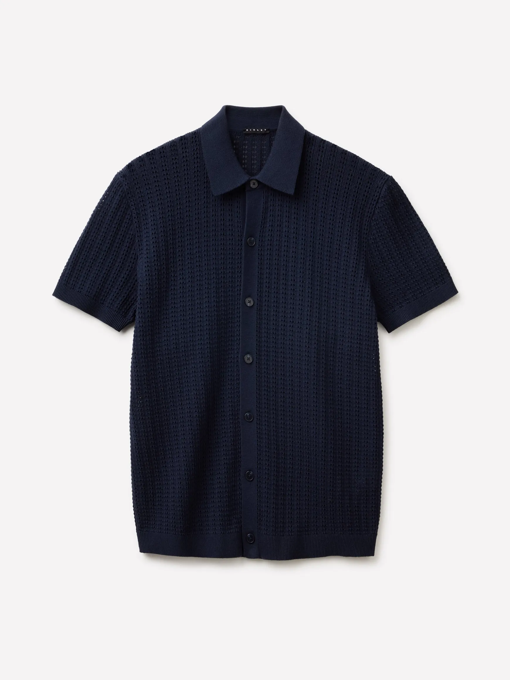 Polo in maglia traforata