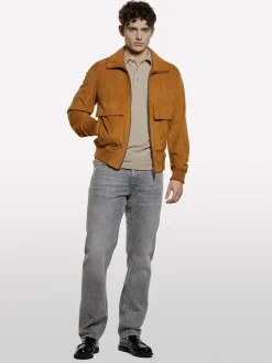 Polo slim fit cammello