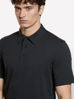 Polo slim fit nera