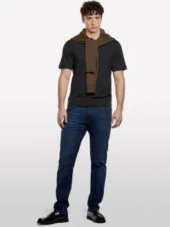 Polo slim fit nera