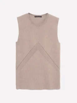 Top in maglia a costine