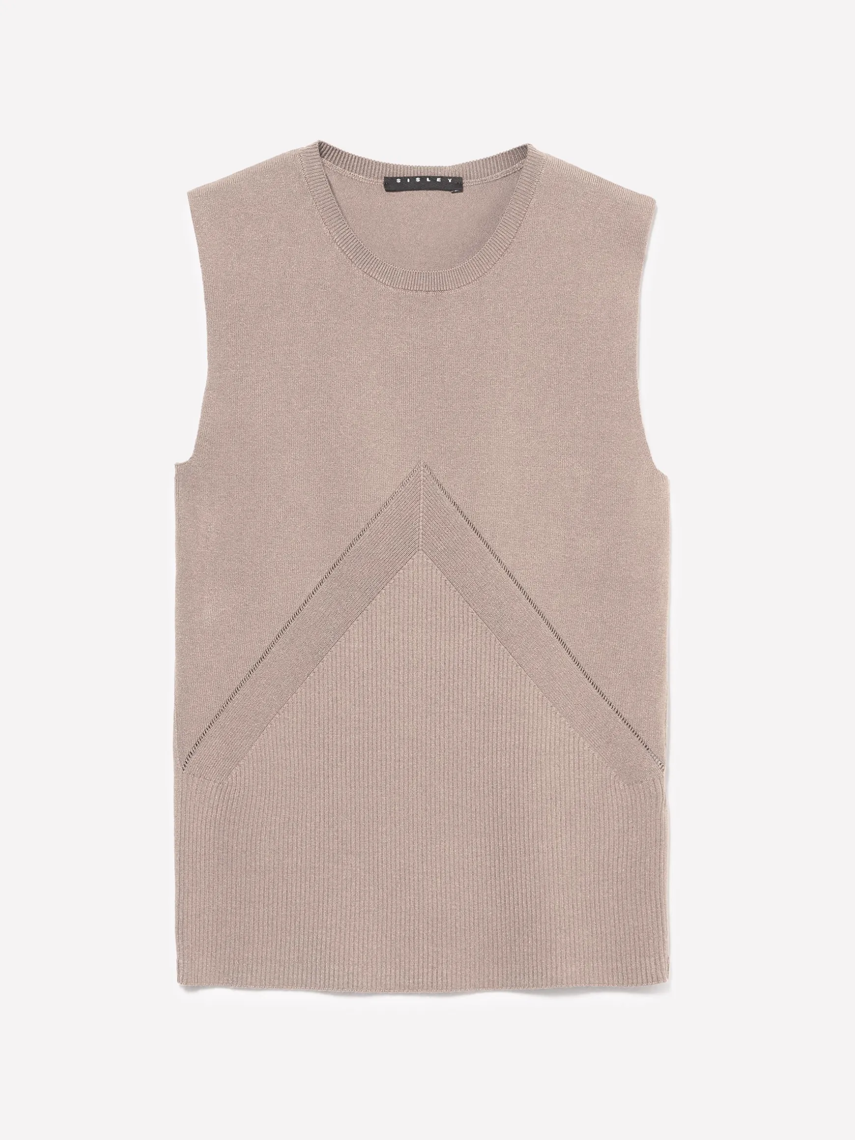 Top in maglia a costine