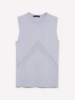 Top in maglia a costine