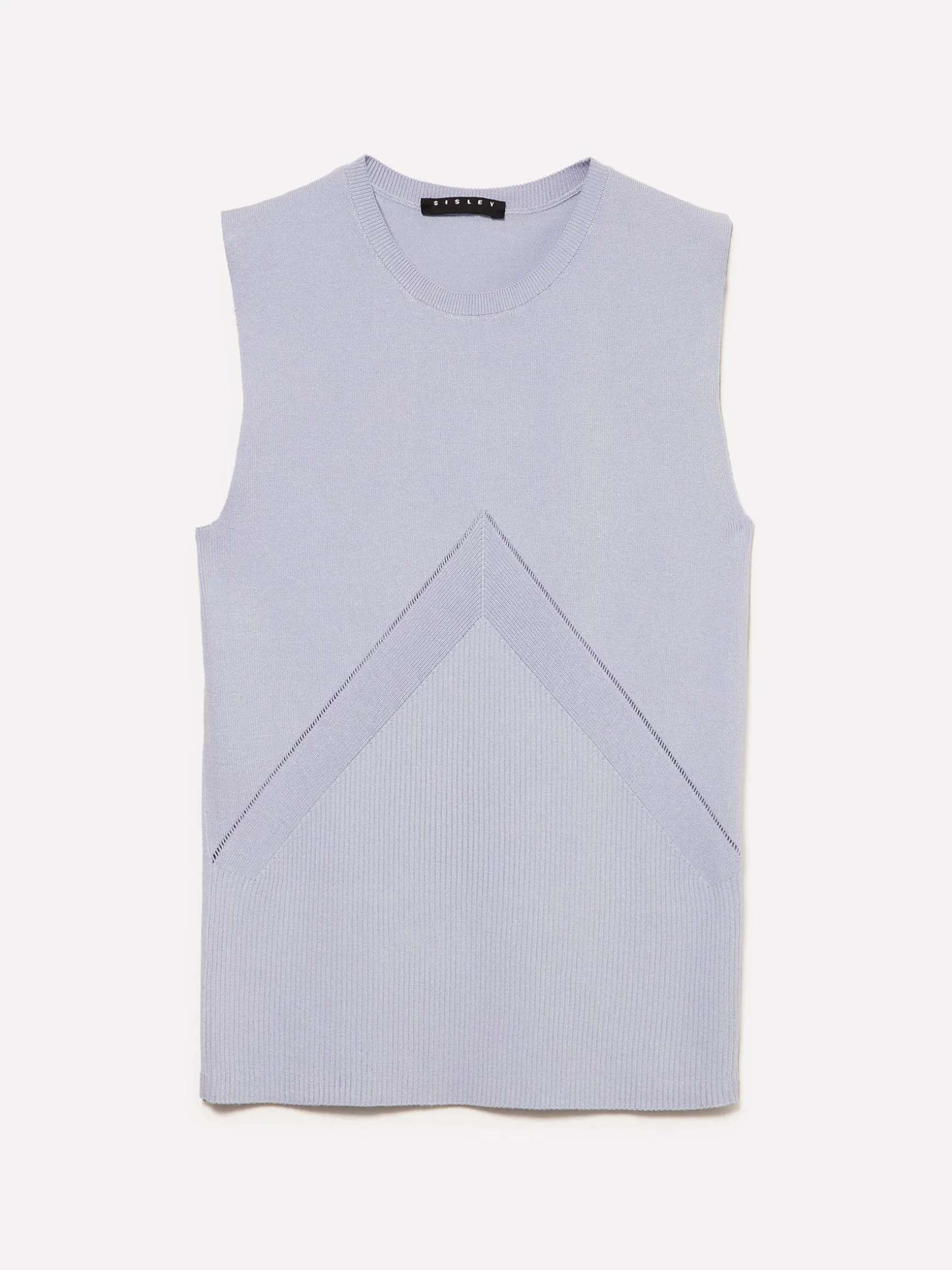 Top in maglia a costine